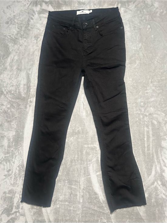 Vineyard Vines Denim - Vineyard Vines High Rise Kick Flare Jeans Women’s 27 Black Raw Hem